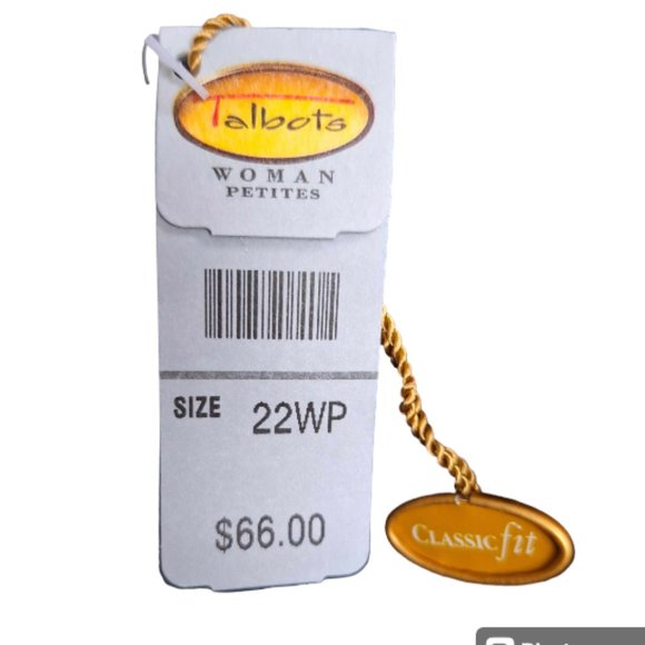 Talbots Classic Fit High-Rise Straight Leg Black Jeans Size 22WP - Picture 11 of 13